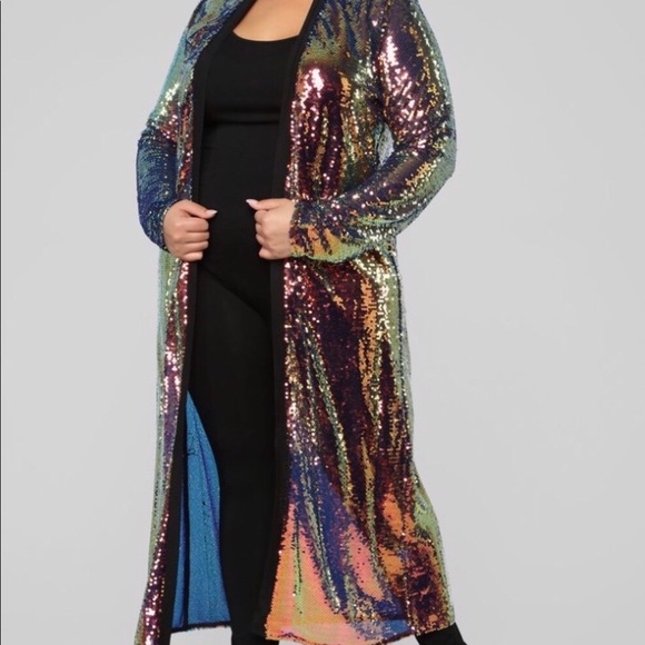 ONLY ONE LEFT! SEQUIN DUSTER - Picture 3 of 5